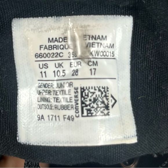 Converse Chuck Taylor Al-Star Sparkle Blue High-Top Sneaker Shoe Sneaker Kids 11 - Picture 9 of 9